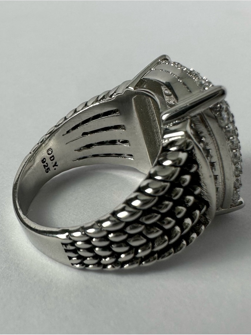 David Yurman Wheaton Pave Ring Size 9.25 - Picture 6 of 6